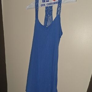 Lagaci Vibrant Blue Tank Top with Strappy Back